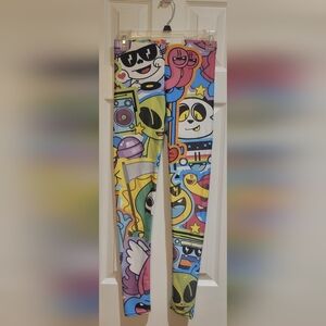 Cartoon Character Graffiti Leggings